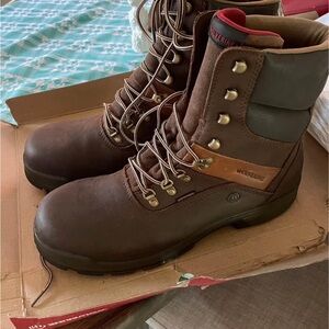 Wolverine Cabor Men's Size 14 Brown Leather Work Boots